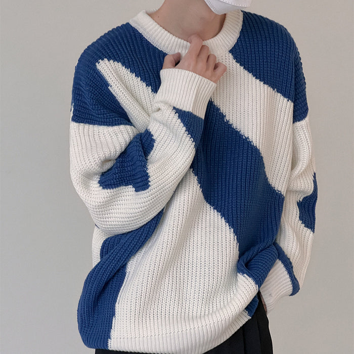 Sweater Boys Cow Bump Color Pullover Sweater