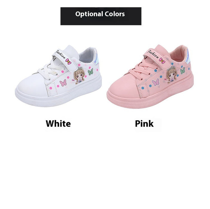 Children's Breathable Sports White Casual Shoes