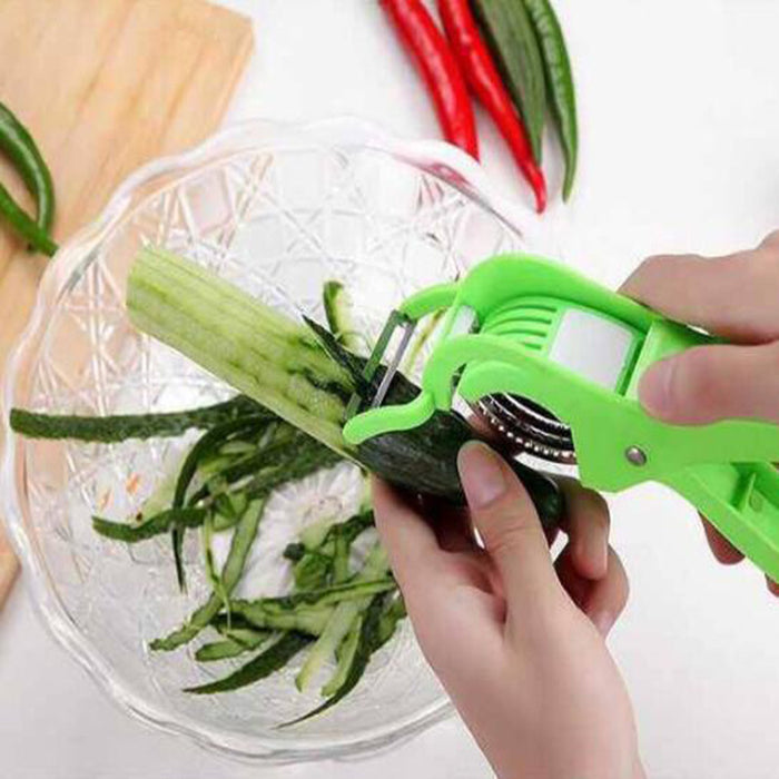 Kitchen Gadgets Vegetable Salad Fruit Slicer Cucumber Ham Banana Splitter Peeler