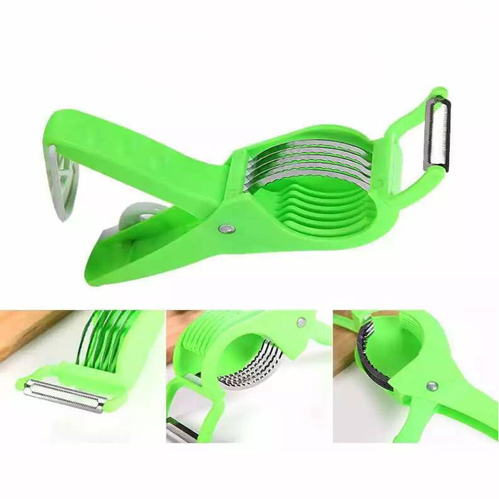 Kitchen Gadgets Vegetable Salad Fruit Slicer Cucumber Ham Banana Splitter Peeler