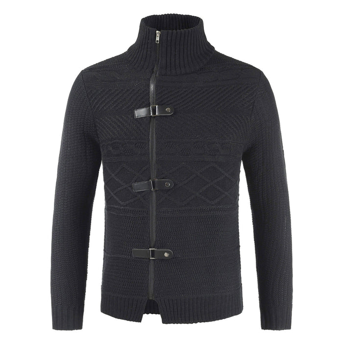 Men's zipper cardigan sweater men