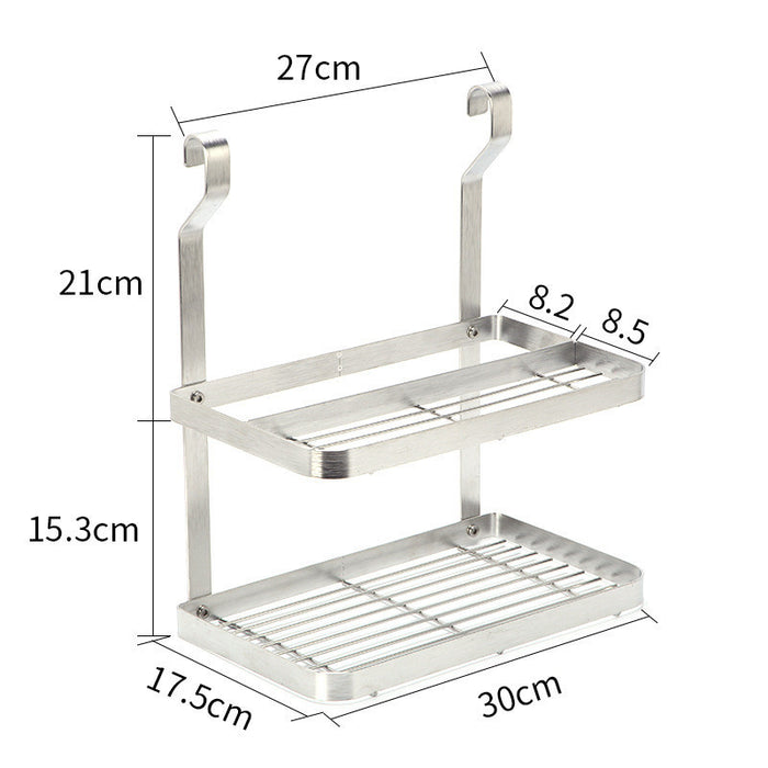 Stainless Steel Kitchen Organizer Multifunction Dish Drying Rack Wall Hanging Storage Holder Tableware Shelf Drainer 8 Types