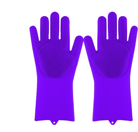 Silicone Heat-resistant Cleaning Brush Scrubbing Gloves