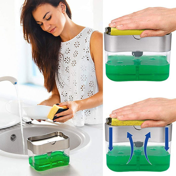 Sponge Caddy Non-toxic Odorless Dispenser Kitchen Rack Creative Bathroom Washing Soap Storage Box