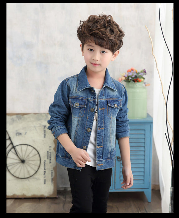 Kinder Mädchen zerrissene Jeansjacke Kinder Jungen Kinny Mantel Tops