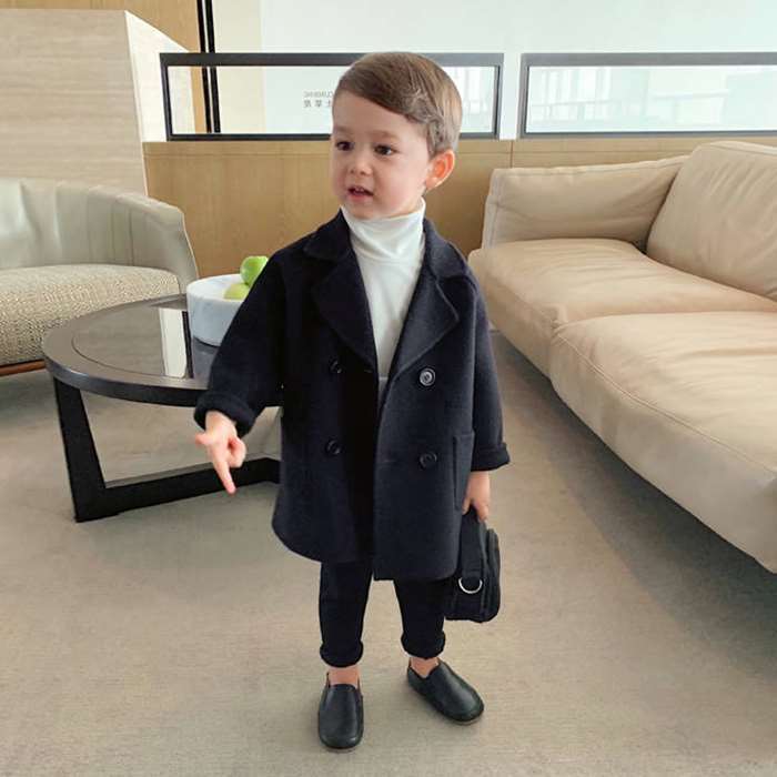 Ethan Fashion Wool Boys Coat