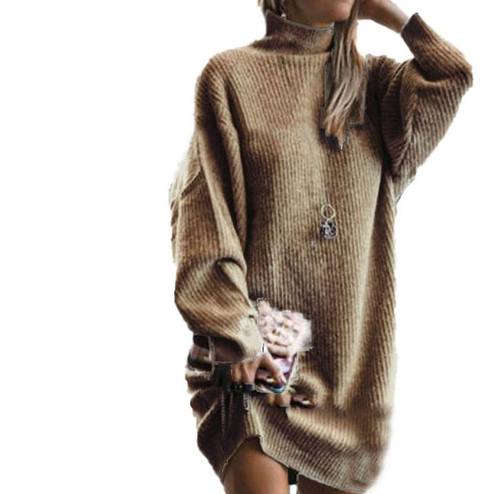 Long Sleeve Loose Large Size Mid-Length Sweater