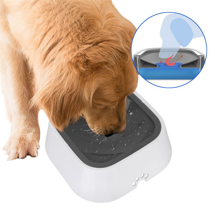 1.5L Cat Dog Water Bowl Carried Floating Bowl Anti - Overflow Slow Water Feeder Dispenser Pet Fountain ABS&PP Dog Supplies - Muska storeMuska storemuskastore