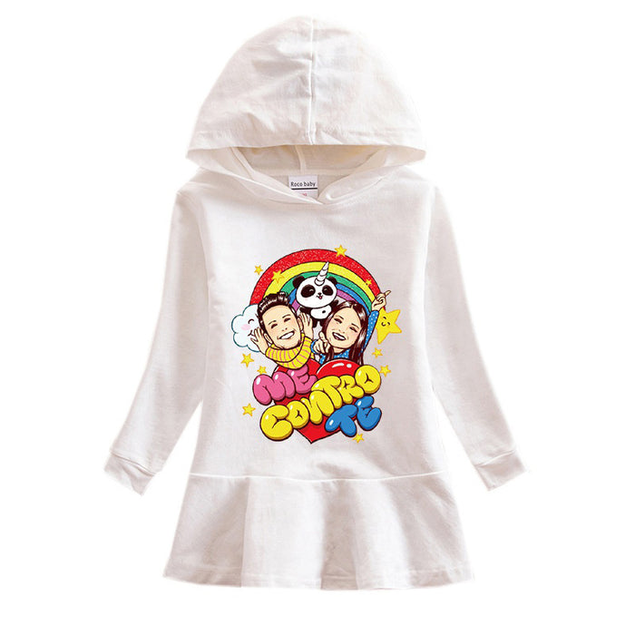 Fashion Girls Cartoon Cotton Casual Hooded Sweater