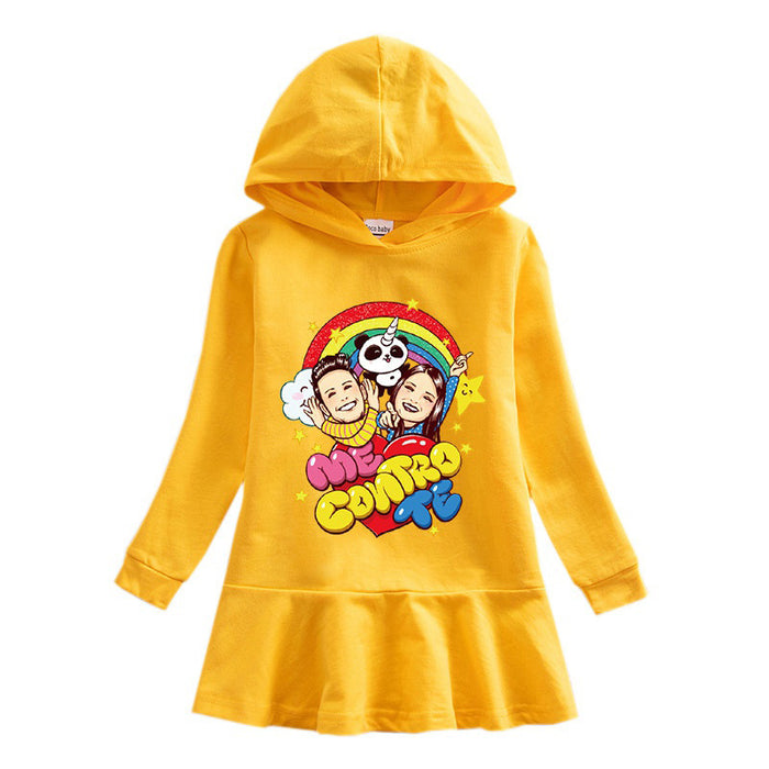 Fashion Girls Cartoon Cotton Casual Hooded Sweater