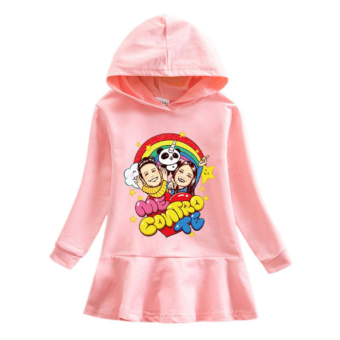 Fashion Girls Cartoon Cotton Casual Hooded Sweater