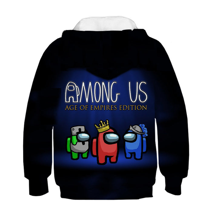 Foreign trade new game 3D digital printing leisure fashion boys and Girls Hooded Sweater