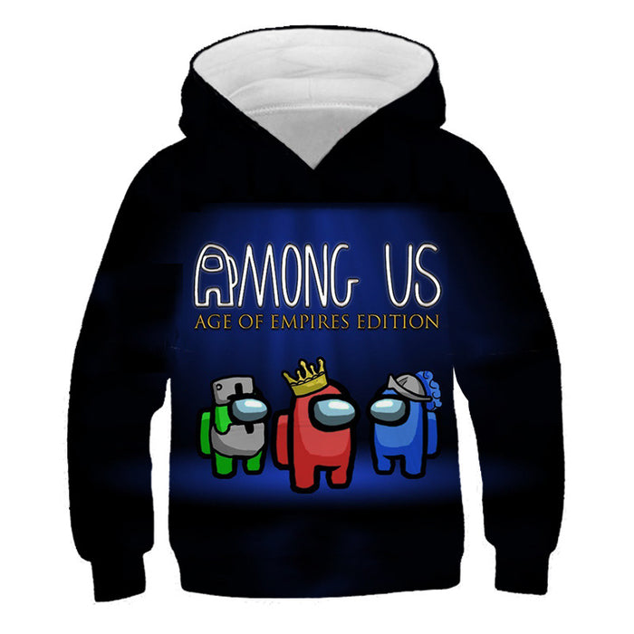 Foreign trade new game 3D digital printing leisure fashion boys and Girls Hooded Sweater