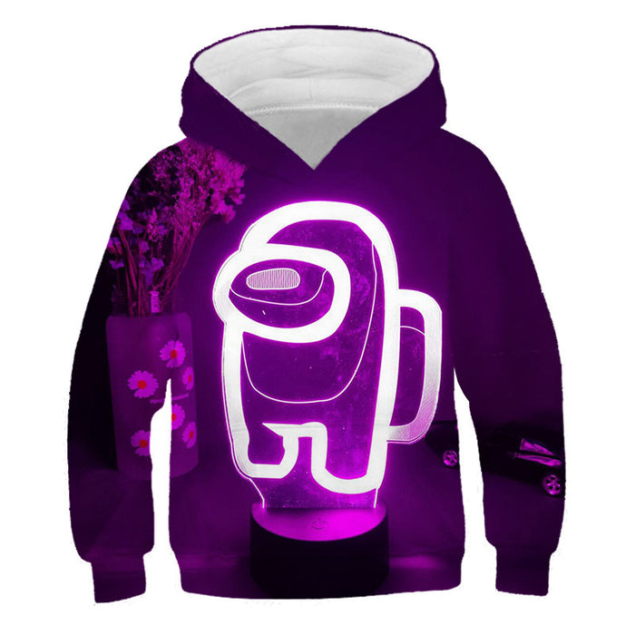 Foreign trade new game 3D digital printing leisure fashion boys and Girls Hooded Sweater