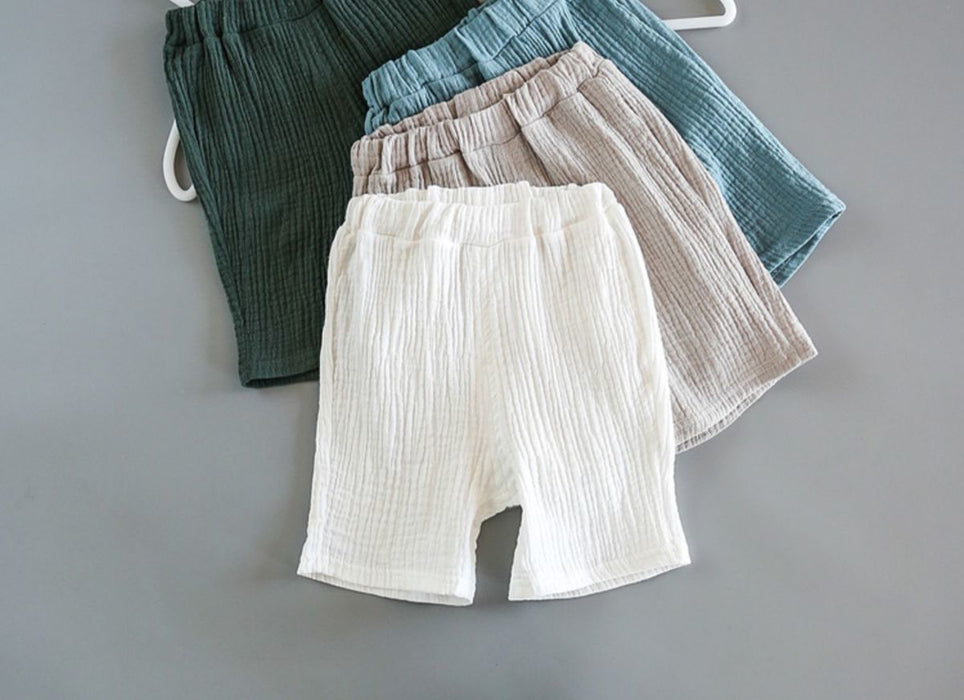 Baby Sommer Baumwolle Weiche Set Kinder Kurzarm Shorts Zwei-Stück Set kinder kleidung Baumwolle und leinen kinder kleidung jungen