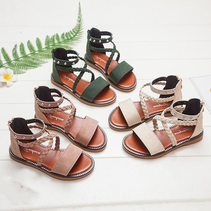 Kinderschuhe Ledersandalen für Babys, Mädchen, Kleinkinder