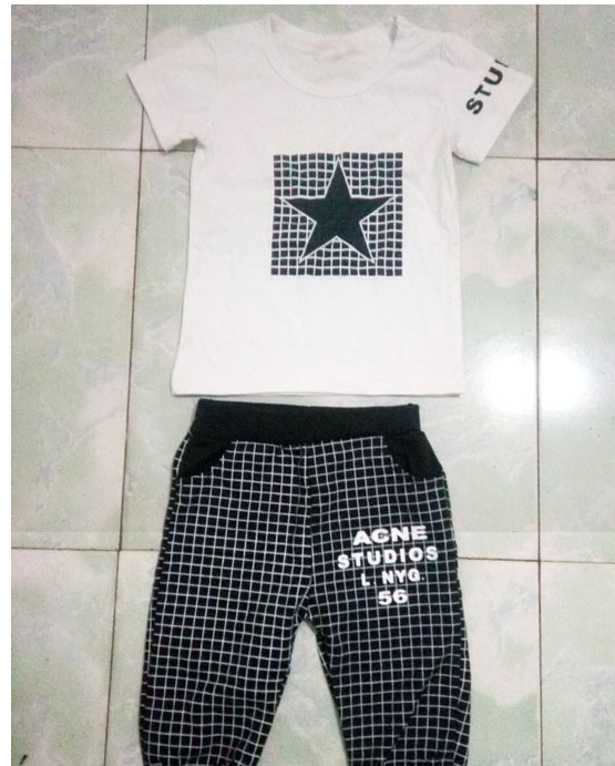 Baby Girls Boys Clothes Brand Summer Kids Clothes Sets Short Sleeved T-Shirt Pants Suit Star Printed Clothes Newborn Sport Suits