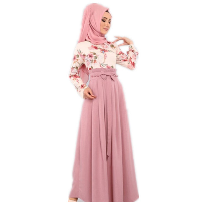 Muslim Print Dress Arab Hot Style