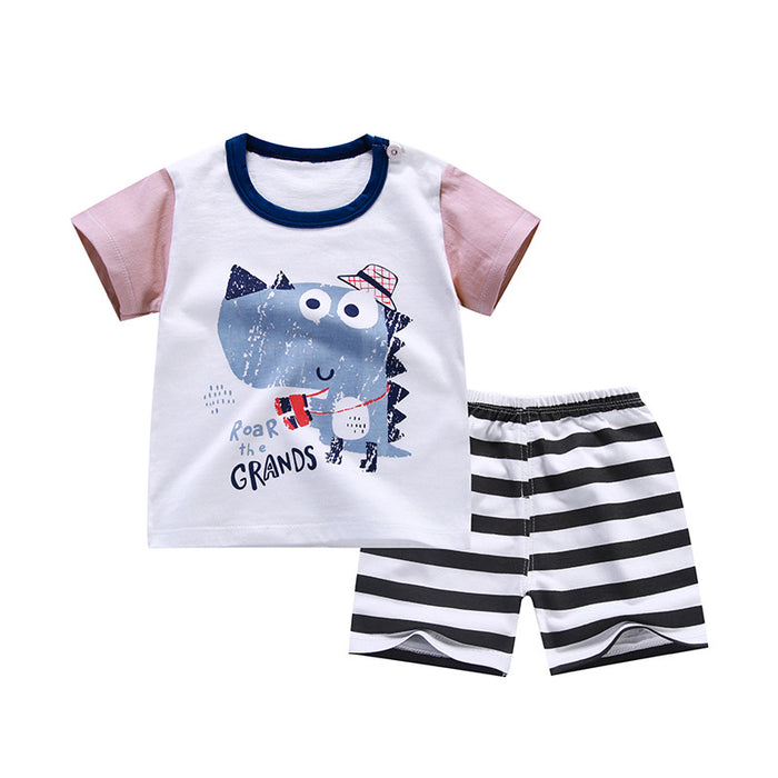 Pure Cotton Boys Korean Baby Clothes Wholesale New T-shirt Girls Kids Clothes