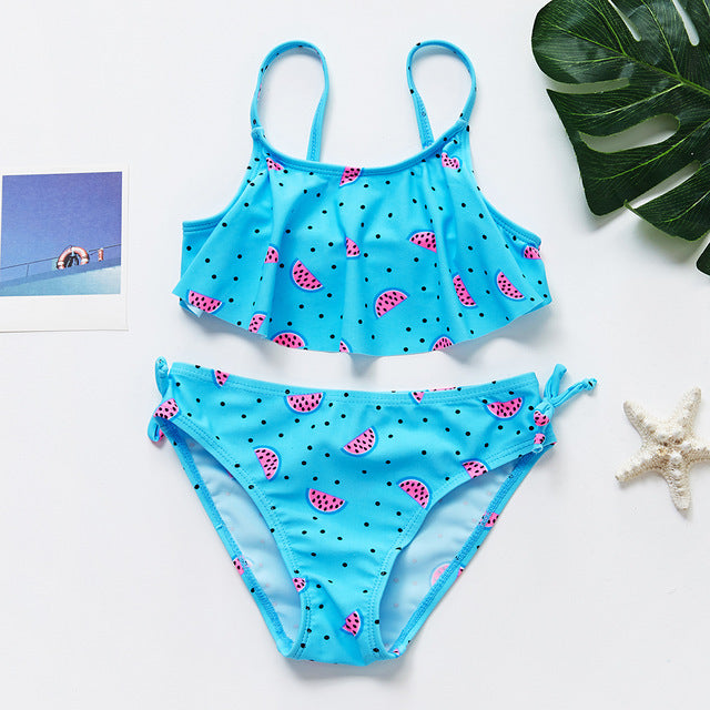 Toddler Baby Girl Swimsuit Two pieces Girls Swimwear Kids