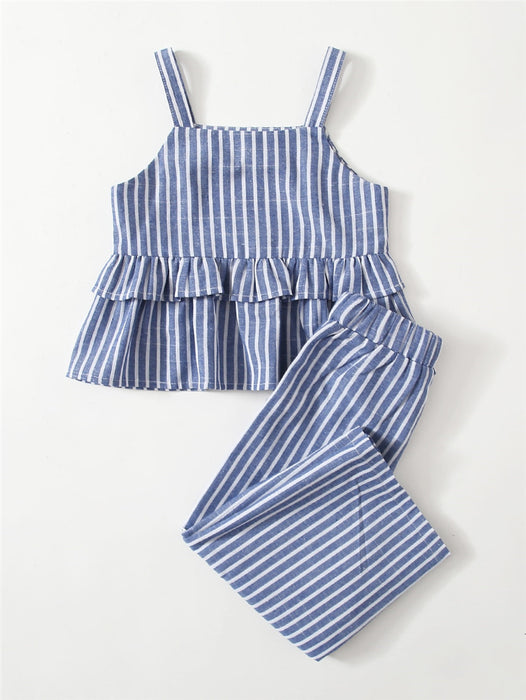 Girls Striped Suit