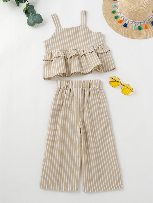 Girls Striped Suit