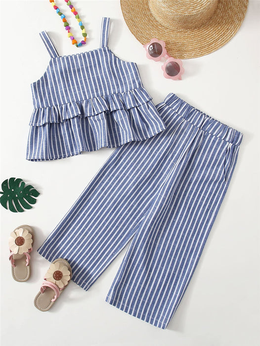 Girls Striped Suit