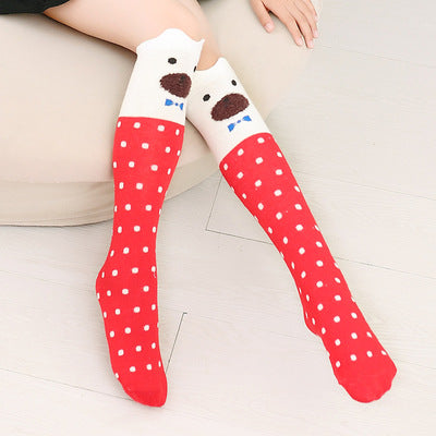 Fashionable And Cute Girl Cotton Stockings