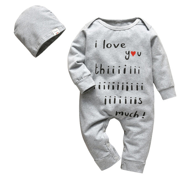 Newborn Infant Baby Boys Romper Clothes Cotton