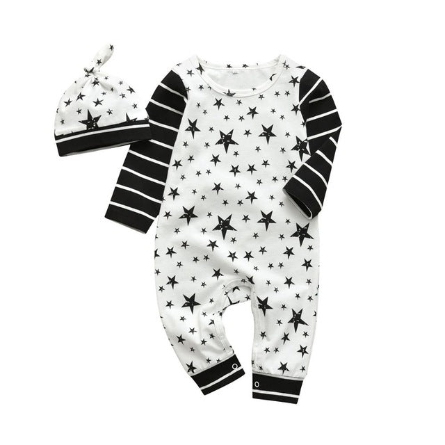 Newborn Infant Baby Boys Romper Clothes Cotton