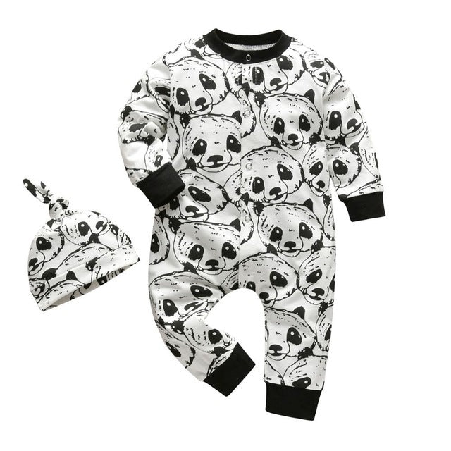 Newborn Infant Baby Boys Romper Clothes Cotton