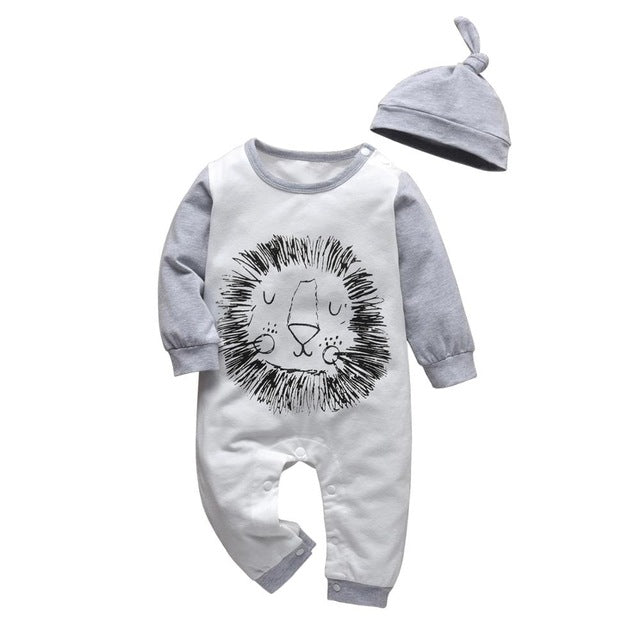 Newborn Infant Baby Boys Romper Clothes Cotton