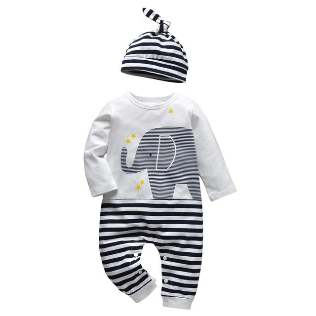 Newborn Infant Baby Boys Romper Clothes Cotton