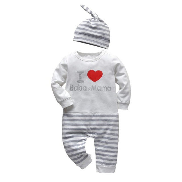 Newborn Infant Baby Boys Romper Clothes Cotton