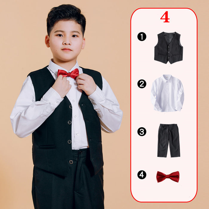 Fat Boy Suit, Boy Plus Fat Big Size Suit, Children's Host Costume, Big Boy Piano Performance Dress