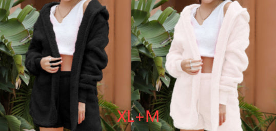 European And American Winter Plush Homewear Leisure Suit