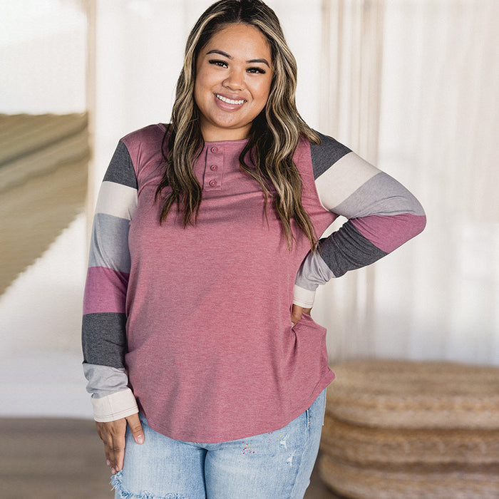 Simple All-matching shirt Plus Size Top