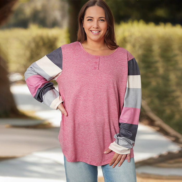 Simple All-matching shirt Plus Size Top