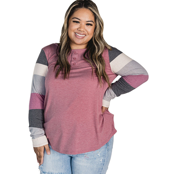 Simple All-matching shirt Plus Size Top