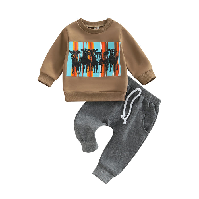 Boys And Girls Fashion Soft Sweater Suit