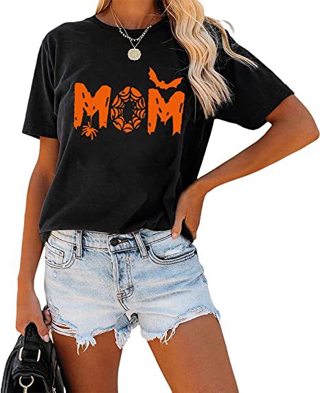 Leopard Print Love MAMA Mother's Day T-shirt Holiday Outdoor Leisure Pure Cotton