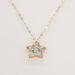 18K Real Gold Dancing Diamond Flower Star Necklace - Muska storeMuska storemuskastore