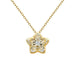 18K Real Gold Dancing Diamond Flower Star Necklace - Muska storeMuska storemuskastore