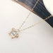 18K Real Gold Dancing Diamond Flower Star Necklace - Muska storeMuska storemuskastore