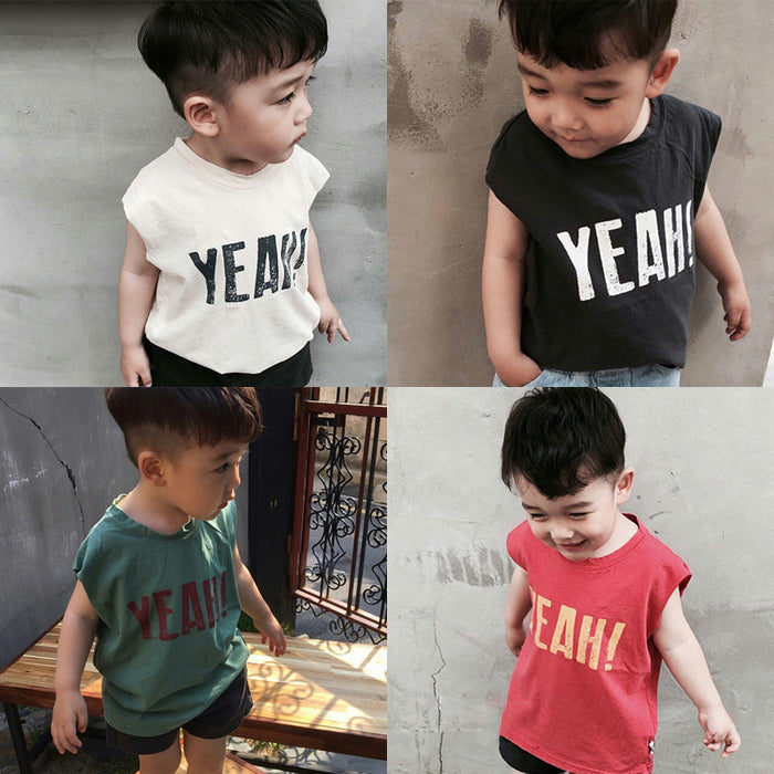 Children's sleeveless t-shirt