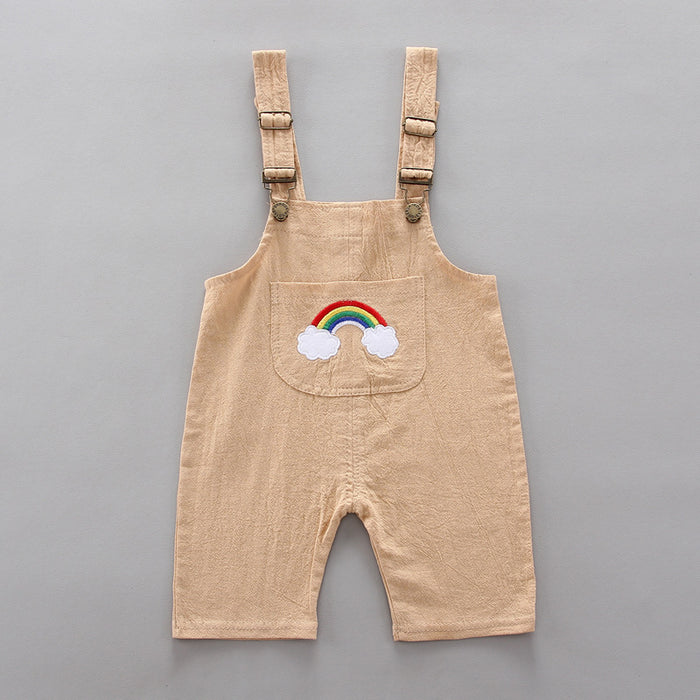 Regenbogen-Latzhose für Mädchen, Babys und Kinder