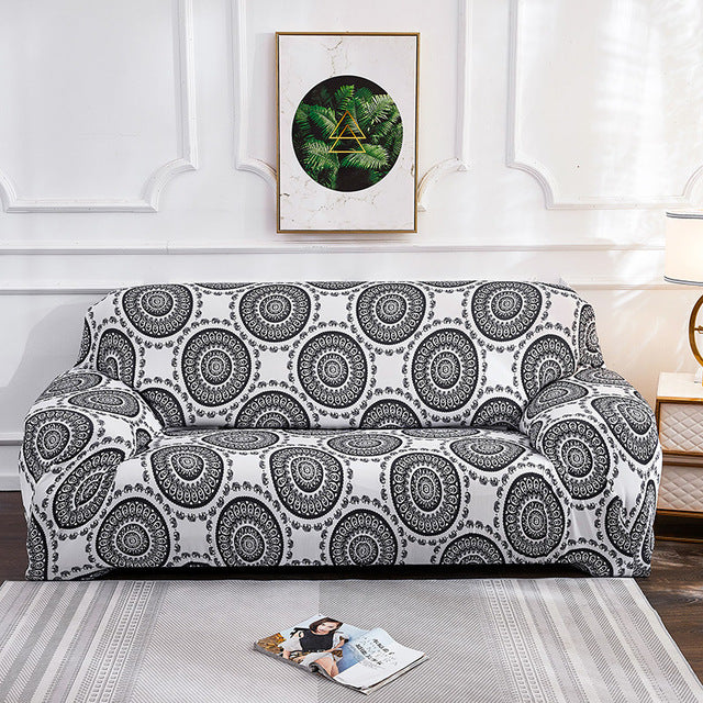 Bohemian style stretch all-inclusive sofa cover