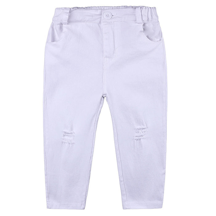 Girls' set children's ripped trousers