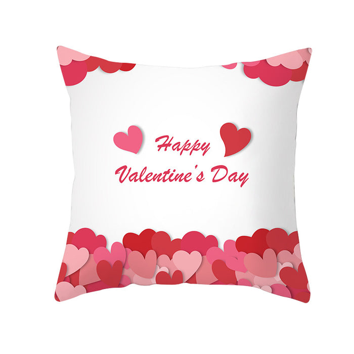 Home Valentine's Day Graphic Print Pillowcase