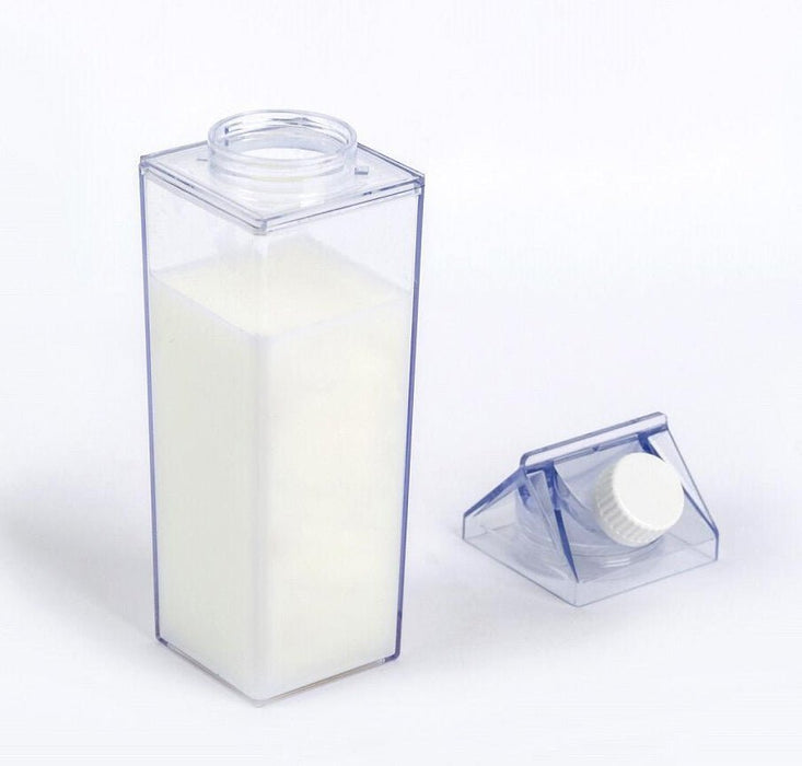 1L 500ml Bpa free see through milk carton shaped caja de carton - Muska storeMuska storemuskastore